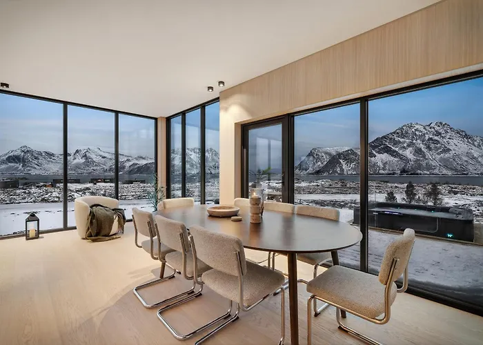 New Amazing With Spectacular View And Jacuzzi In The Heart Of Lofoten Lyngværet